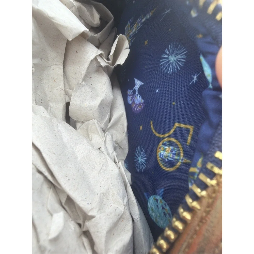 Disney Parks Walt Disney World 50th Anniversary Blue Loungefly Mini Backpack NWT - Picture 11 of 12